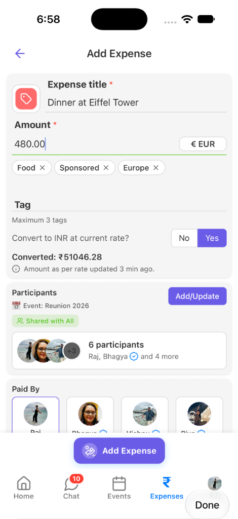 💶 Foreign Expense & Forex